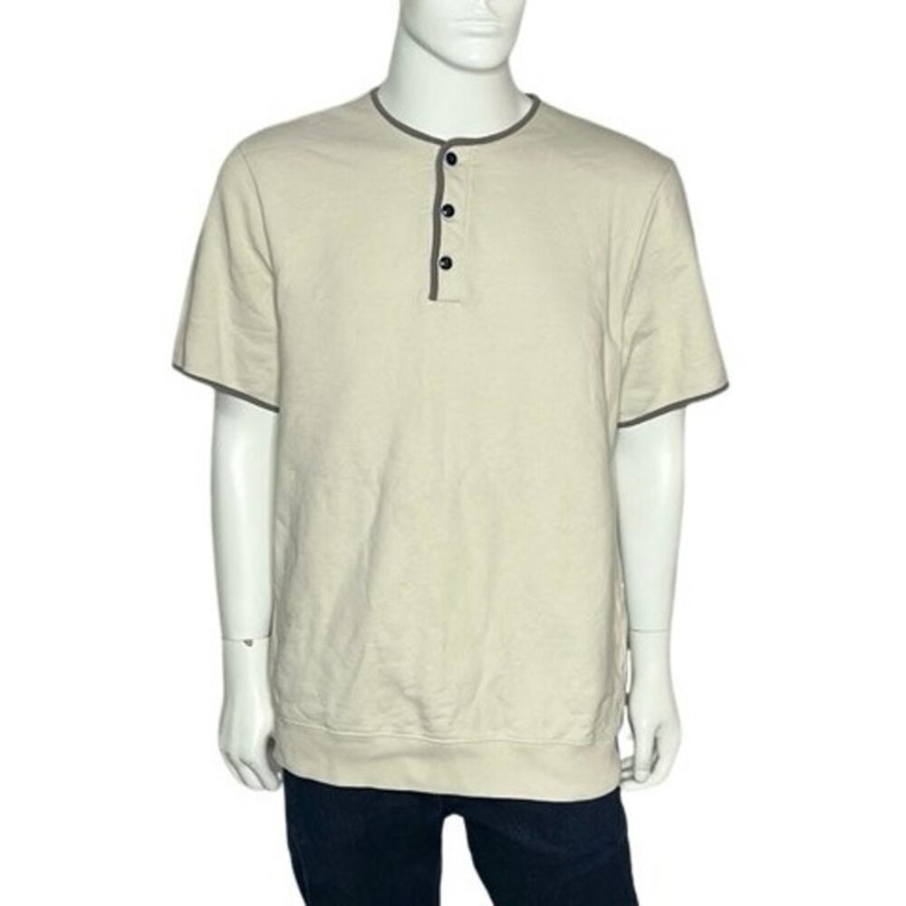 J.Crew Vintage Fleece Cotton ‎ Sweatshirt Henley Size XLT